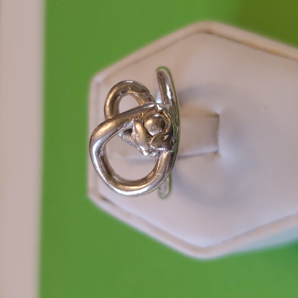 Sterling silver handcrafted ring made by designer Gina WIT TEN